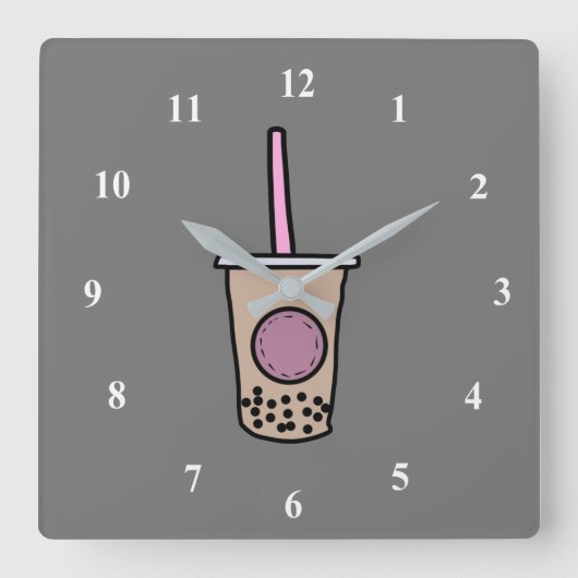 Horloge Carrée Cute bubble (Recto)