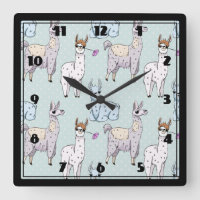 Cute Llama Motif Pois