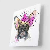 Horloge Carrée Cutie Bull (Angle)