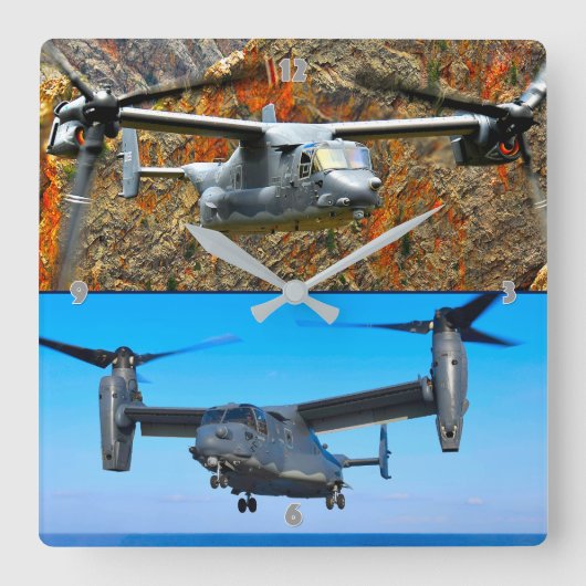 HORLOGE CARRÉE CV-22 OSPREY (Recto)