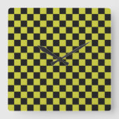 Horloge Carrée Cyber lyme checkerboard pattern (Recto)