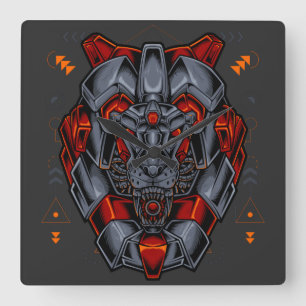 Horloge Carrée cyborg
