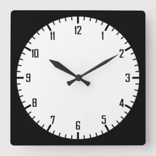 Horloge Carrée Cycle simple