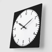 Horloge Carrée Cycle simple (Angle)