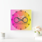 Horloge Carrée Cycliste Wall Clock (Maison)