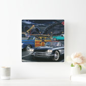 Horloge Carrée Cyclone Racer (Maison)