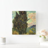 Horloge Carrée Cyprès par Vincent van Gogh (Maison)