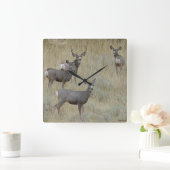 Horloge Carrée D18 Mule Deer (Maison)