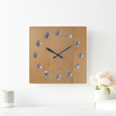 HORLOGE CARRÉE D20 (Maison)