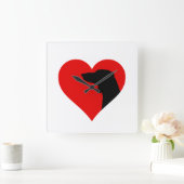 Horloge Carrée Dachshund (Maison)