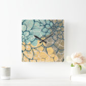 Horloge Carrée Dahlia Dance I (Maison)