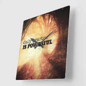 Horloge Carrée Daily Practice (Angle)