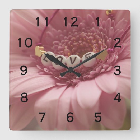 Horloge Carrée Daisy Love (Recto)