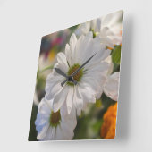 Horloge Carrée Daisy Time (Angle)