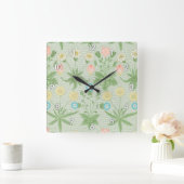 Horloge Carrée Daisy, William Morris (Maison)