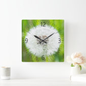 Horloge Carrée Dandelion (Maison)