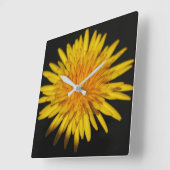 Horloge Carrée Dandelion Flower Wall Clock (Angle)
