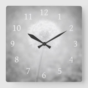 Horloge Carrée Dandelion gris photo 31