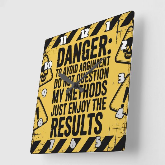 Horloge Carrée Danger : Méthodes de questions, Profitez des résul (Angle)