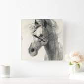 Horloge Carrée Dans le vent II (Maison)