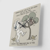 Horloge Carrée Danse (Angle)