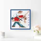 HORLOGE CARRÉE DANSE (Maison)