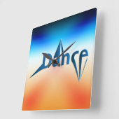 Horloge Carrée Danse (Angle)