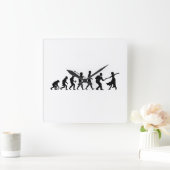 Horloge Carrée Danse d'oscillation (Maison)