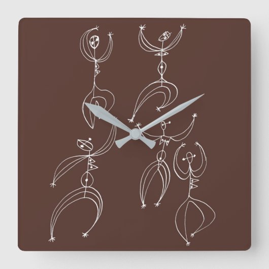 Horloge Carrée danse interprétative (Recto)