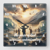 Horloge Carrée Danse Serenity d'Aqua (Recto)