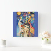 Horloge Carrée Danseurs Et Rêves (Maison)