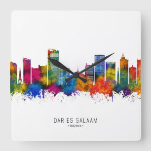 Horloge Carrée Dar es Salaam Tanzanie Skyline