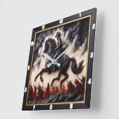 Horloge Carrée Dashage du mont Napoléon de cavalerie (Angle)