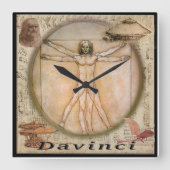 Horloge Carrée Davinci (Recto)