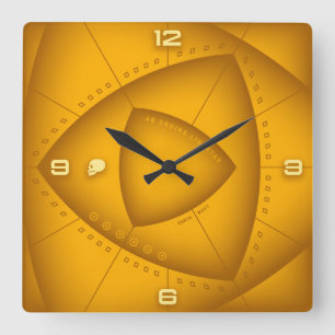 Horloge Carrée De l'ordre vient la liberté