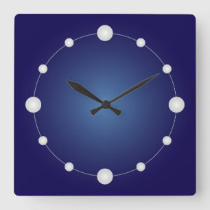 Horloge Carrée de pearls