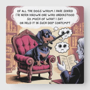 Horloge Carrée De Tous Les Chiens