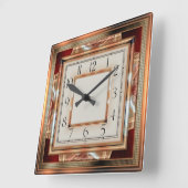 Horloge Carrée Déco (Angle)