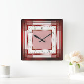 Horloge Carrée Déco élégante (Maison)