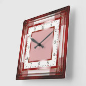 Horloge Carrée Déco élégante (Angle)