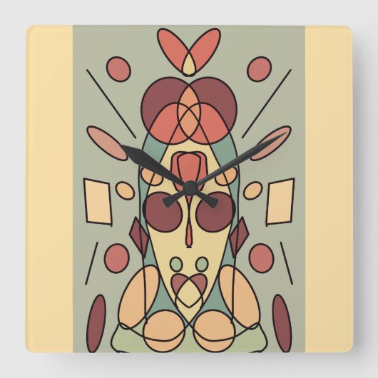 Horloge Carrée Décoquis (Recto)