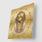 Horloge Carrée Décor à thème égyptien (Angle)