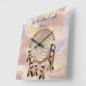 Horloge Carrée Décor maison Dream Catcher (Angle)