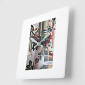 HORLOGE CARRÉE **DECORATIONS DE CHRISTMAS** CLOCK (Angle)