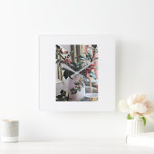 HORLOGE CARRÉE **DECORATIONS DE CHRISTMAS** CLOCK (Maison)