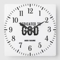 DÉDIÉ À DIEU PERSONNALISABLE COOL TEXTE NOIR