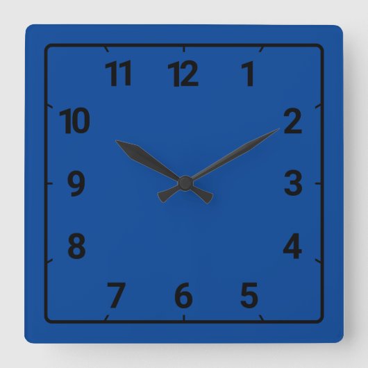 Horloge Carrée Deep blue (Recto)