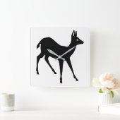 Horloge Carrée Deer Silhouette (Maison)