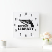 Horloge Carrée Défendre la liberté (Maison)
