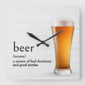 Horloge Carrée Définition de la bière par le dictionnaire (Recto)